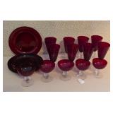 "Spanish Red" Glassware