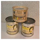 Bond Street Tobacco & Honey Tins