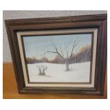 "Winter Mail" Oil Painting by Lueder