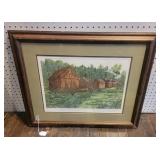"Three Barns" Numbered Print
