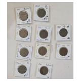 1851 US Large One Cent Pieces