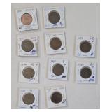 1850 US Large One Cent Pieces