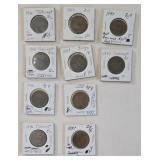 1846 & 1847 US Large One Cent Pieces