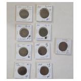 1851 US Large One Cent Pieces