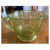 Vaseline Glass Measuring Cup