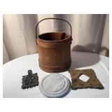 Vintage Firkin Bucket-Trivet & More