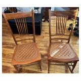 2- Circa 1920's High Back Chairs