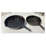 2- Cast Iron Pans Griswold & Wagner