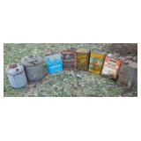 Vintage Oil and Other Tins