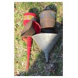 Funnels and Gas Cans