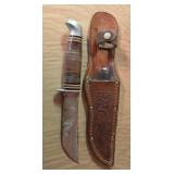 Vintage Buck Knife and Sheath