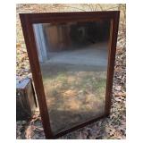Rectangular Wooden Mirror