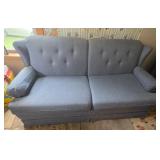 Blue Fold Out Sofa