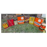 Vintage Oil and Gas Tins