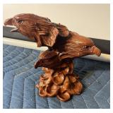 Red Mill Mfg. Eagle Heads Sculpture