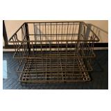 Vintage Metal Milk Crate
