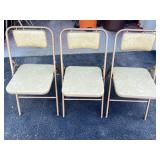 3- Samsonite Futura Folding Chairs