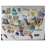 Magnetic US States Map