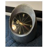 Jefferson 500 Chrome Rocket Shaped Clock