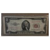 Red Ink Two Dollar Bill