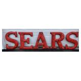 Vintage Sears Oil Porcelain Over Metal Letters #1