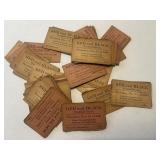 Collection Of Red & Black Football Tickets