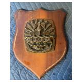 U.S.S. Isle Royal Plaque W/ Brass Emblem