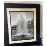 Black & White Framed Water Fountain
