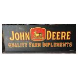 John Deere Wood Advertising Sign 1991