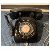 Vintage Rotary Dial Telephone Black