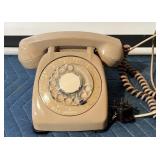 Vintage Rotary Dial Telephone Beige