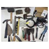 Assortment Of Tools- Rivet Gun-Hammers- More