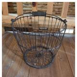 Vintage Metal Egg Basket