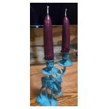 Metal Deer Candle Decor