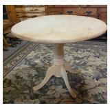 Round Wooden Drop Leaf Table