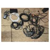 Realistic Microphone and Assorted Power Cords