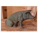 Vintage Cast Iron Pig Bank