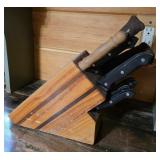 Kitchen Knives and Block