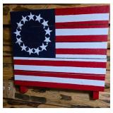 Wooden Flag Wall Decor