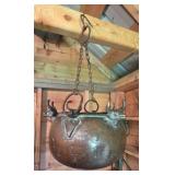 Vintage Metal Steer Cauldron