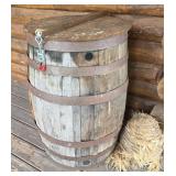 Wooden Whiskey Barrel