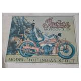Indian Motorcycles Metal Sign