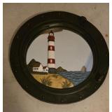 Mirrored Lighthouse Decor