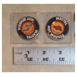 1969 Mattel Hotwheels Buttons