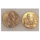 Dalai Lama & Debakey Collectible Coins