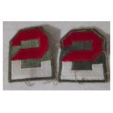 2nd Army Union Patches