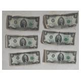 1976 $2 US Notes