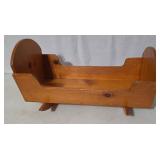 Wooden Doll Bed