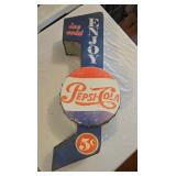 Vintage Metal Pepsi-Cola Sign