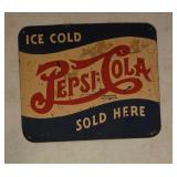 Vintage Pepsi-Cola Metal Sign